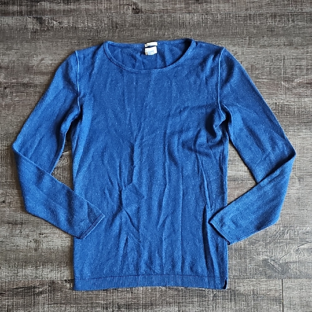 Massimo Alba Classic Blue Crew Neck Sweater